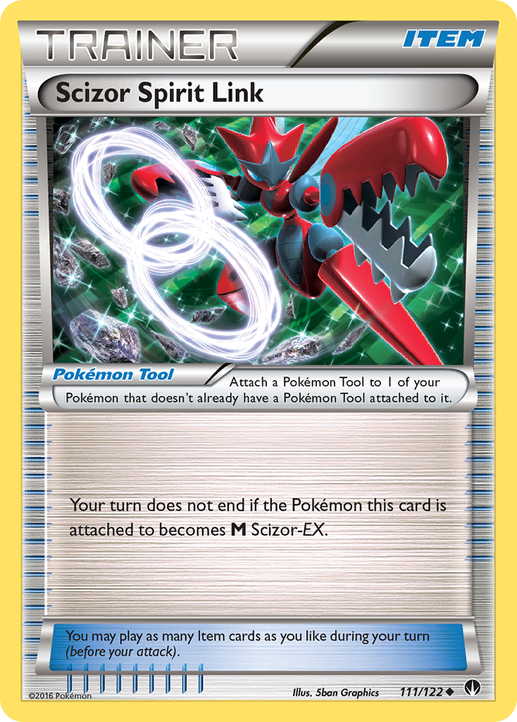 Scizor Spirit Link (111/122) [XY: BREAKpoint] Reverse Holofoil