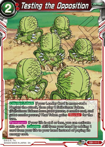 Testing the Opposition (EB1-011) [Battle Evolution Booster] Parallel Foil