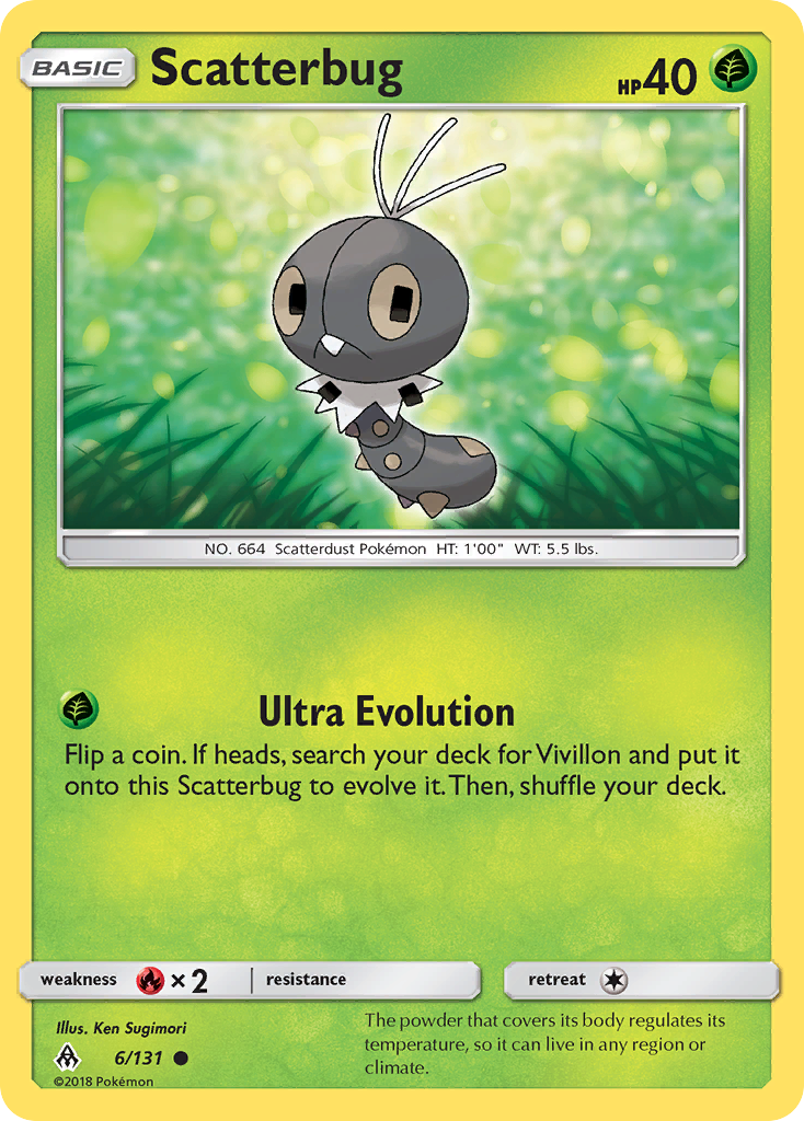 Scatterbug (6/131) [Sun & Moon: Forbidden Light] Reverse Holofoil