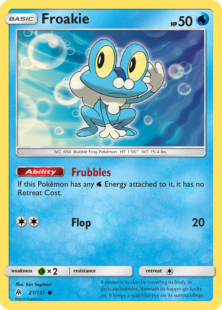 Froakie (21/131) [Sun & Moon: Forbidden Light] Reverse Holofoil