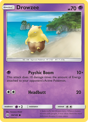 Drowzee (59/149) [Sun & Moon: Base Set] Reverse Holofoil