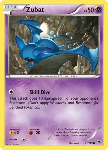 Zubat (31/119) [XY: Phantom Forces] Reverse Holofoil