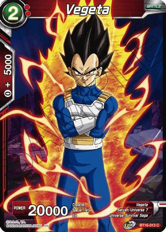 Vegeta (BT16-013) (BT16-013) [Realm of the Gods] Parallel Foil