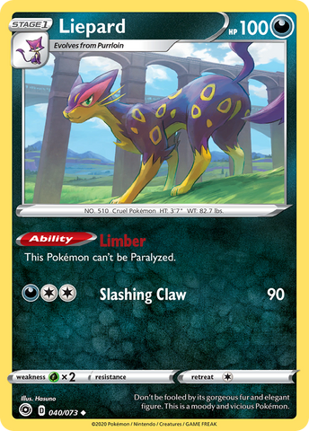 Liepard (040/073) [Sword & Shield: Champion's Path] Reverse Holofoil