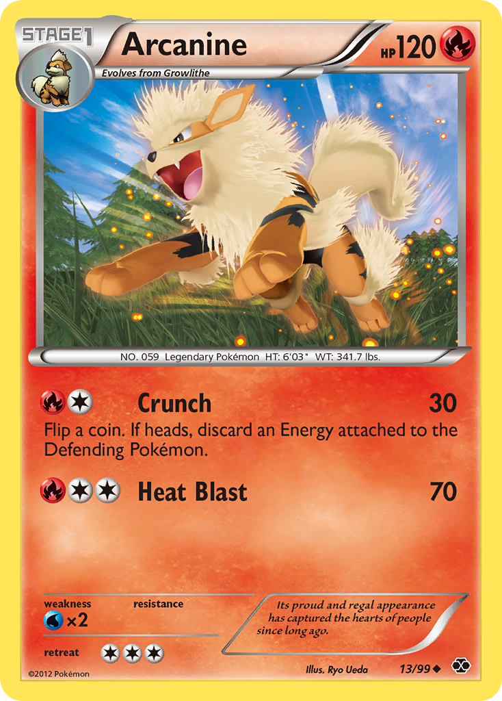 Arcanine (13/99) [Black & White: Next Destinies] Reverse Holofoil