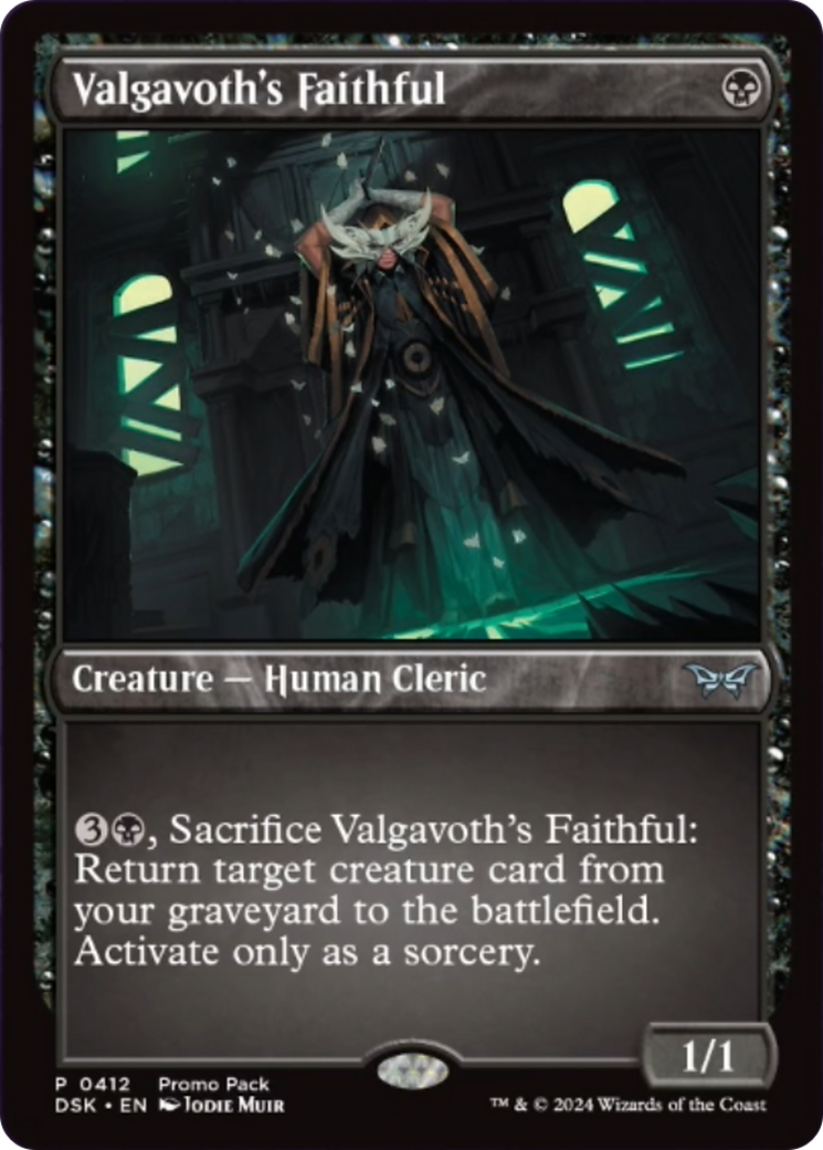 Valgavoth's Faithful (Promo Pack) [Duskmourn: House of Horror Promos] Foil
