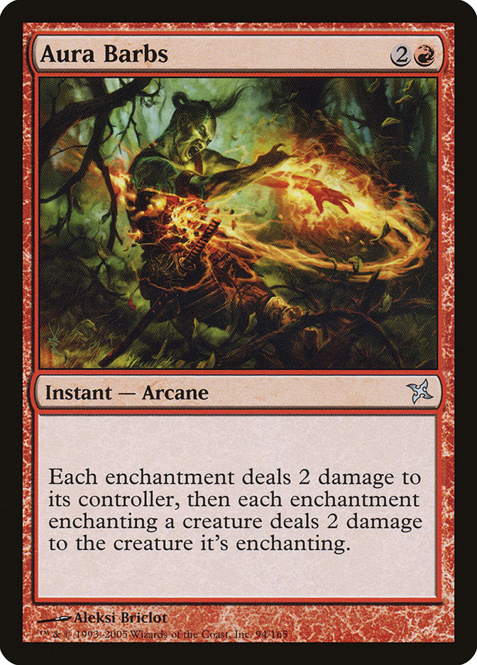 Aura Barbs [Betrayers of Kamigawa] Foil