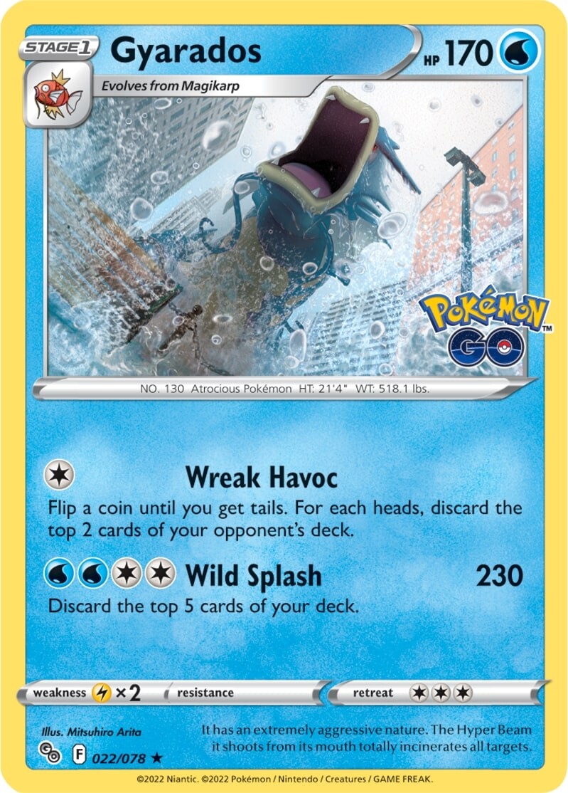 Gyarados (022/078) [Pokémon GO] Reverse Holofoil