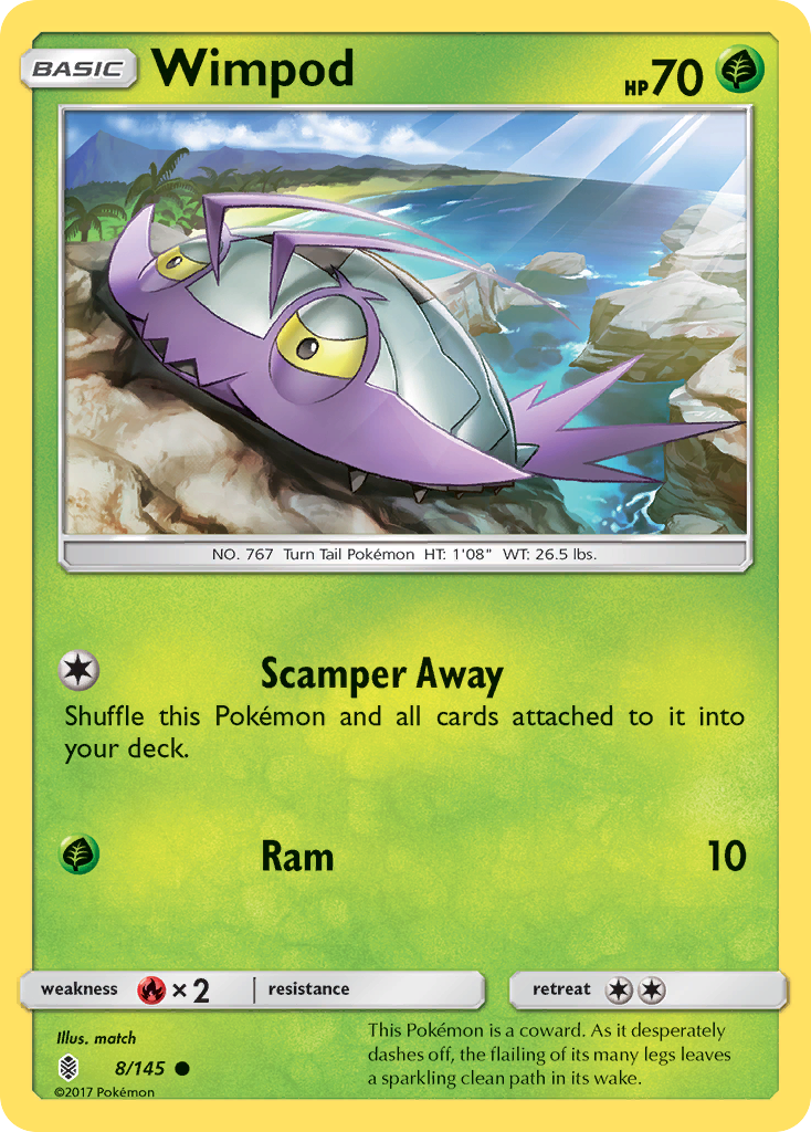 Wimpod (8/145) [Sun & Moon: Guardians Rising] Reverse Holofoil