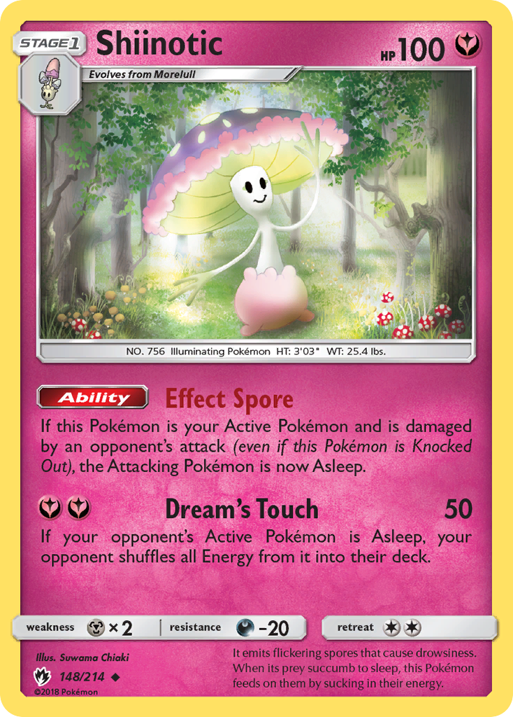 Shiinotic (148/214) [Sun & Moon: Lost Thunder] Reverse Holofoil
