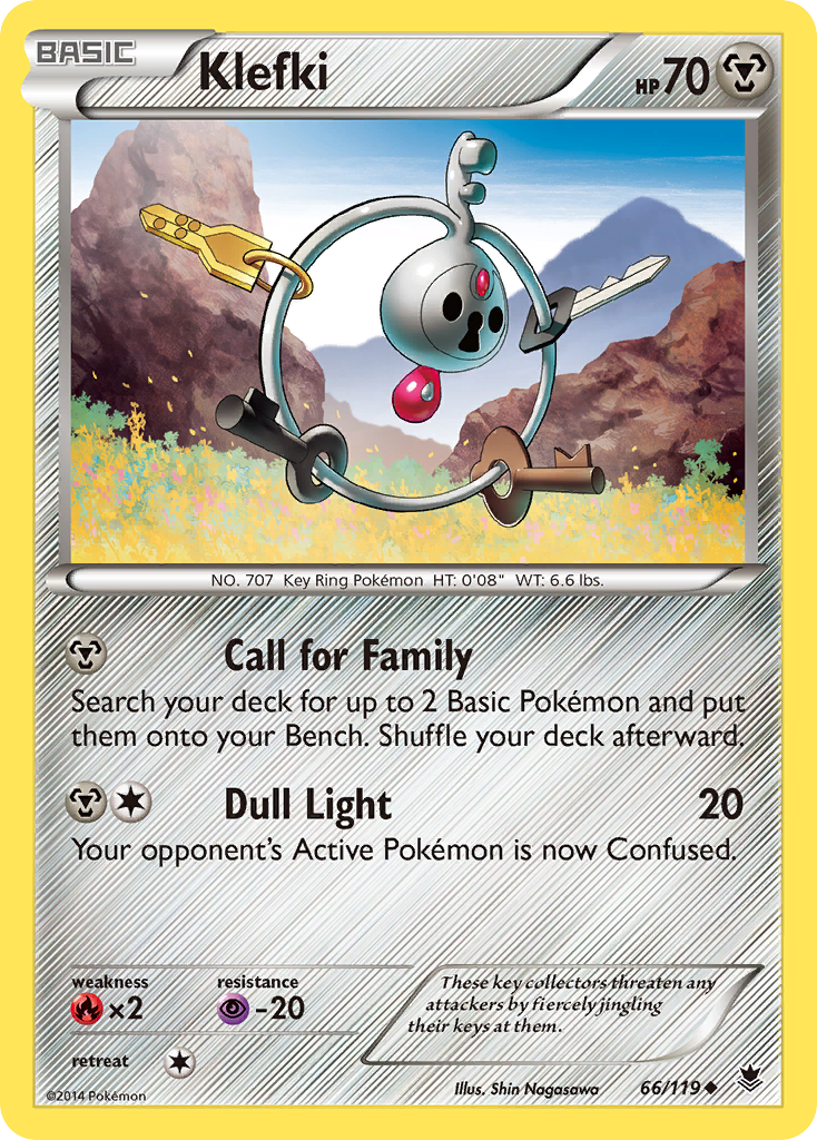 Klefki (66/119) [XY: Phantom Forces] Reverse Holofoil