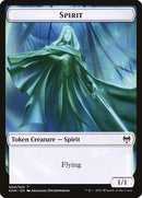 Human Warrior // Spirit Double-Sided Token [Kaldheim Tokens] Foil