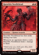 Razorkin Needlehead [Duskmourn: House of Horror] Foil