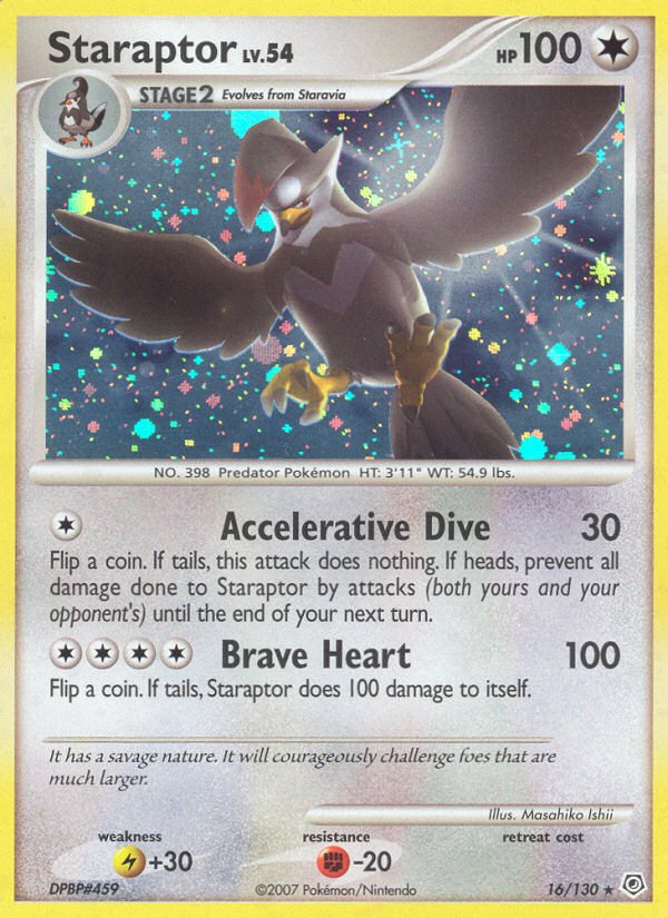 Staraptor (16/130) [Diamond & Pearl: Base Set] Reverse Holofoil