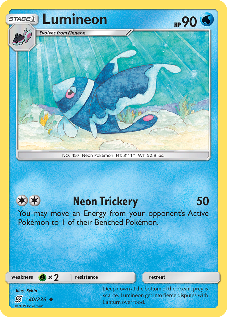 Lumineon (40/236) [Sun & Moon: Unified Minds] Reverse Holofoil