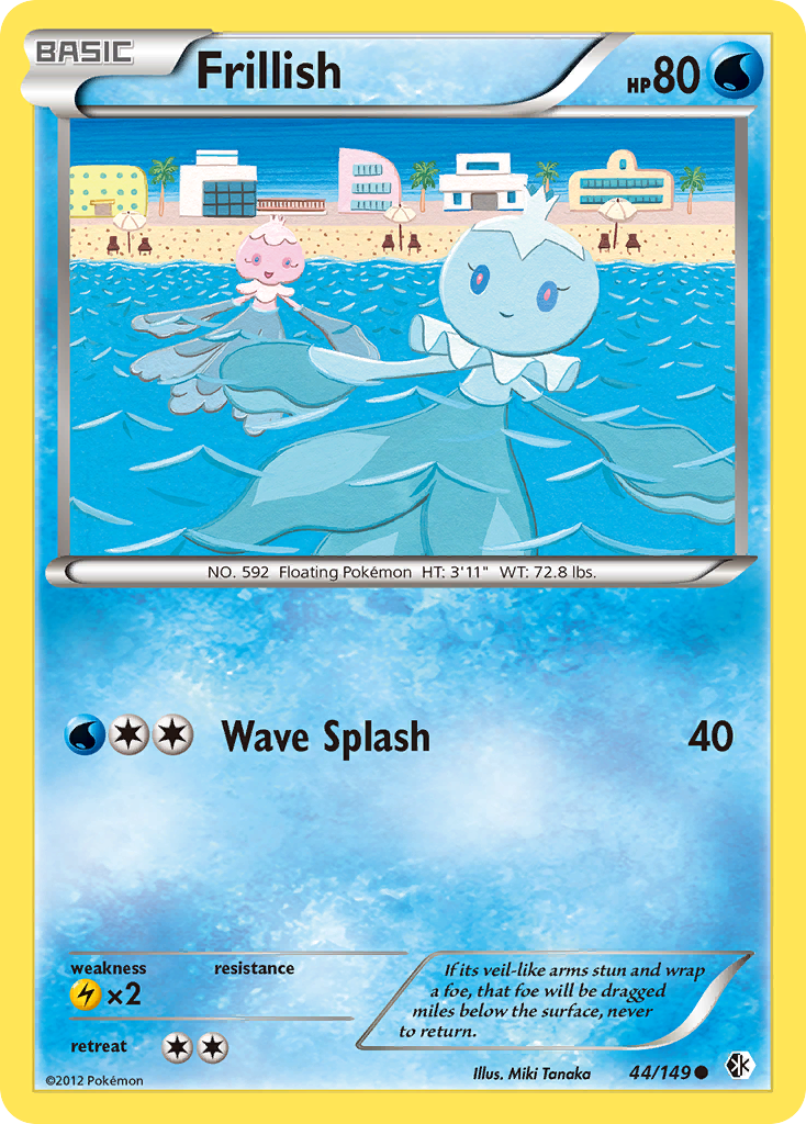 Frillish (44/149) [Black & White: Boundaries Crossed] Reverse Holofoil