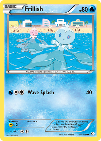Frillish (44/149) [Black & White: Boundaries Crossed] Reverse Holofoil