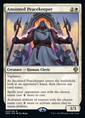 Anointed Peacekeeper (Promo Pack) [Dominaria United Promos] Foil
