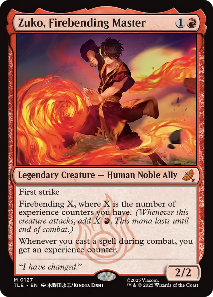 Zuko, Firebending Master [Avatar: The Last Airbender: Eternal-Legal] Foil