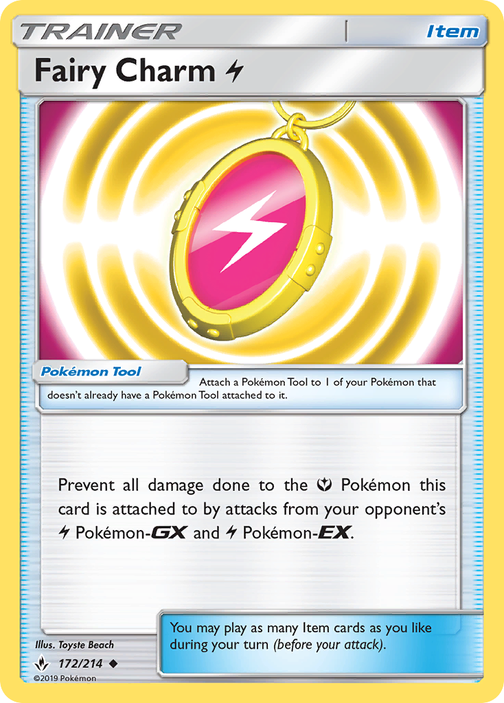Fairy Charm Lightning (172/214) [Sun & Moon: Unbroken Bonds] Reverse Holofoil