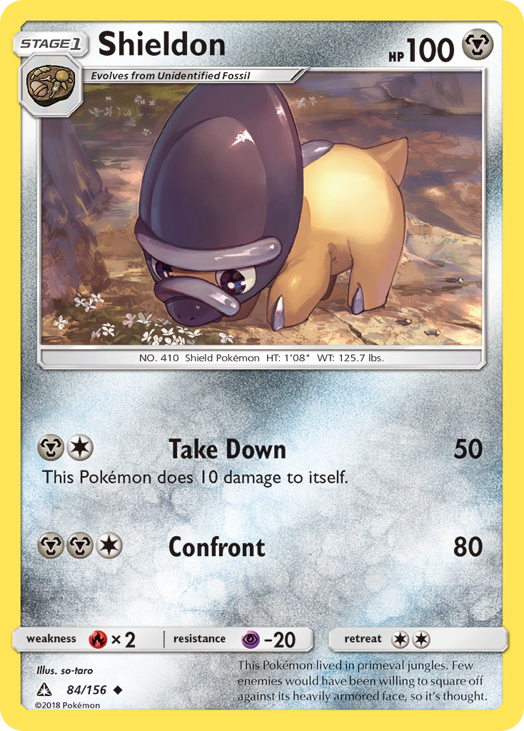 Shieldon (84/156) [Sun & Moon: Ultra Prism] Reverse Holofoil