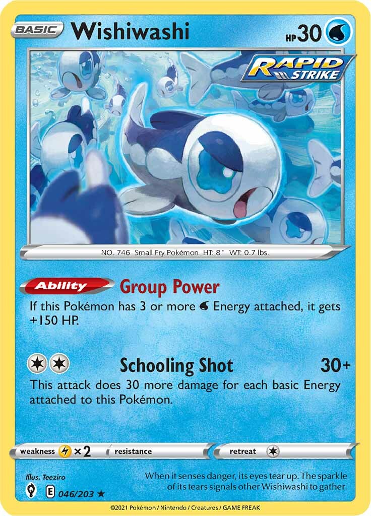 Wishiwashi (046/203) [Sword & Shield: Evolving Skies] Reverse Holofoil