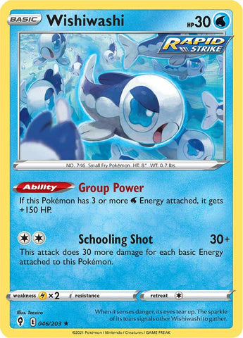 Wishiwashi (046/203) [Sword & Shield: Evolving Skies] Reverse Holofoil