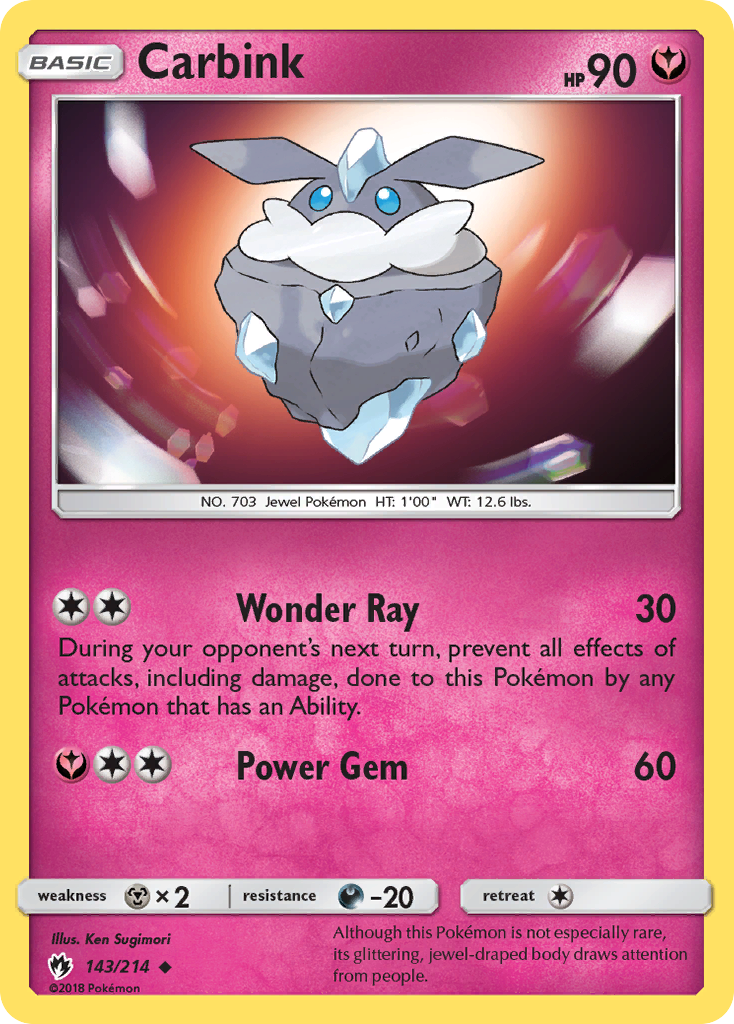 Carbink (143/214) [Sun & Moon: Lost Thunder] Reverse Holofoil