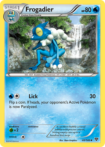 Frogadier (40/146) [XY: Base Set] Reverse Holofoil