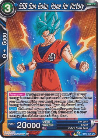 SSB Son Goku, Hope for Victory (BT10-036) [Rise of the Unison Warrior] Parallel Foil