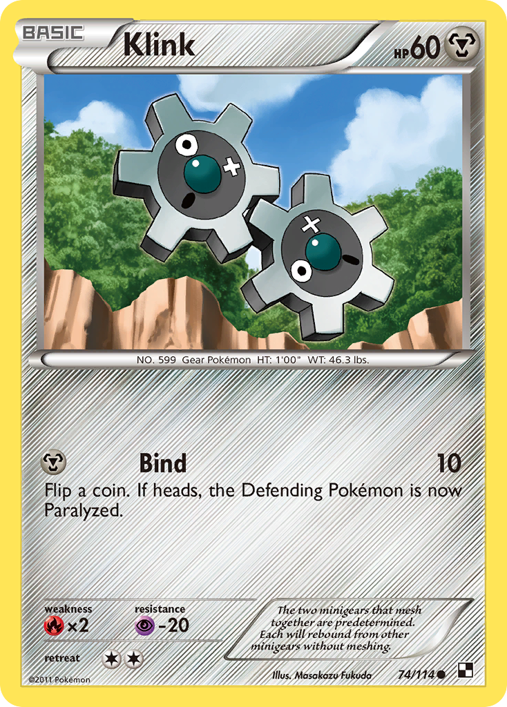Klink (74/114) [Black & White: Base Set] Reverse Holofoil