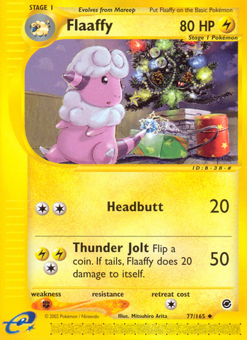 Flaaffy (77/165) [Expedition: Base Set] Reverse Holofoil