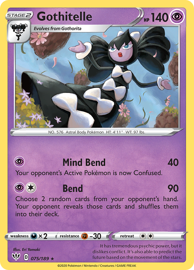 Gothitelle (075/189) [Sword & Shield: Darkness Ablaze] Reverse Holofoil