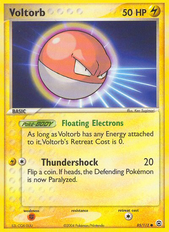 Voltorb (85/112) [EX: FireRed & LeafGreen] Reverse Holofoil