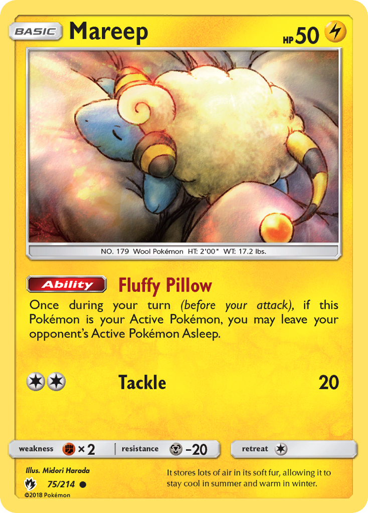 Mareep (75/214) [Sun & Moon: Lost Thunder] Reverse Holofoil