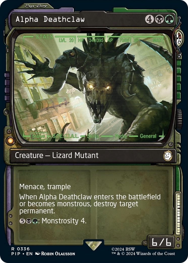 Alpha Deathclaw (Showcase) [Fallout] Foil
