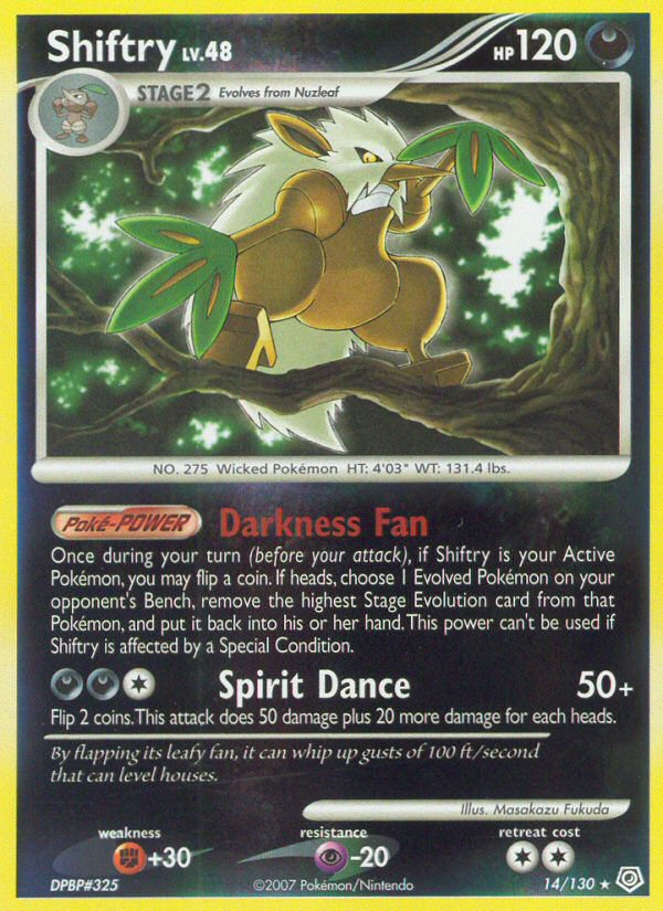 Shiftry (14/130) [Diamond & Pearl: Base Set] Reverse Holofoil
