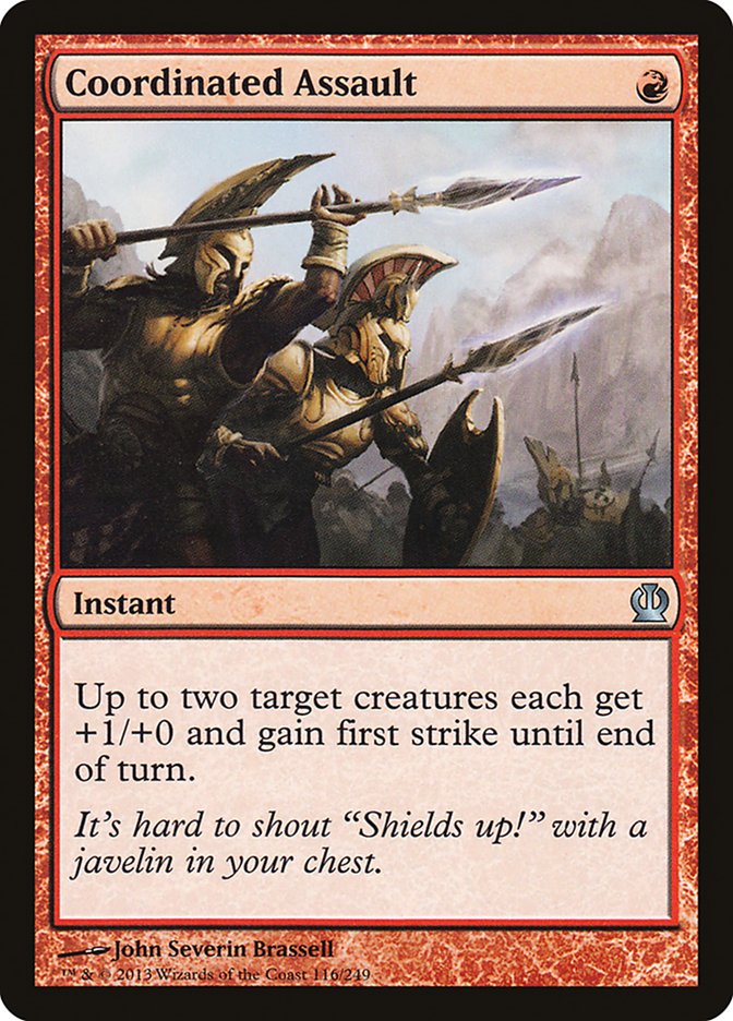 Coordinated Assault [Theros] Foil