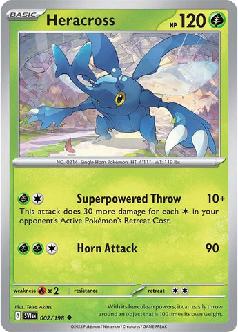 Heracross (002/198) [Scarlet & Violet: Base Set] Reverse Holofoil