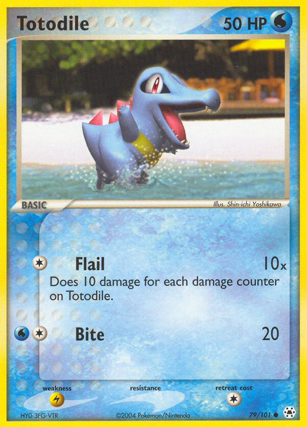 Totodile (79/101) [EX: Hidden Legends] Reverse Holofoil