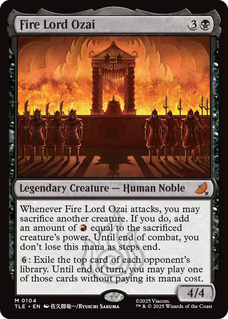 Fire Lord Ozai [Avatar: The Last Airbender: Eternal-Legal] Foil