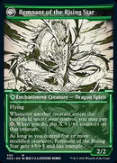 Jugan Defends the Temple // Remnant of the Rising Star (Showcase Soft Glow) [Kamigawa: Neon Dynasty] Foil