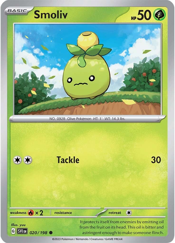 Smoliv (020/198) [Scarlet & Violet: Base Set] Reverse Holofoil