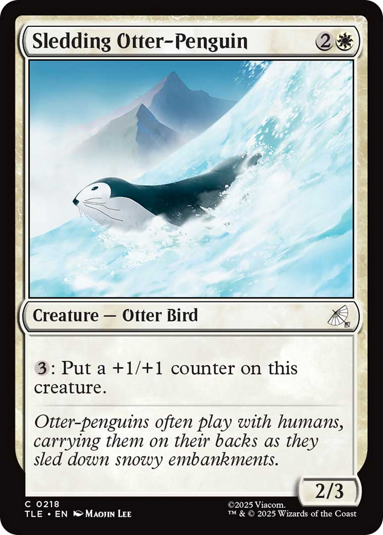 Sledding Otter-Penguin [Avatar: The Last Airbender: Eternal-Legal] Foil