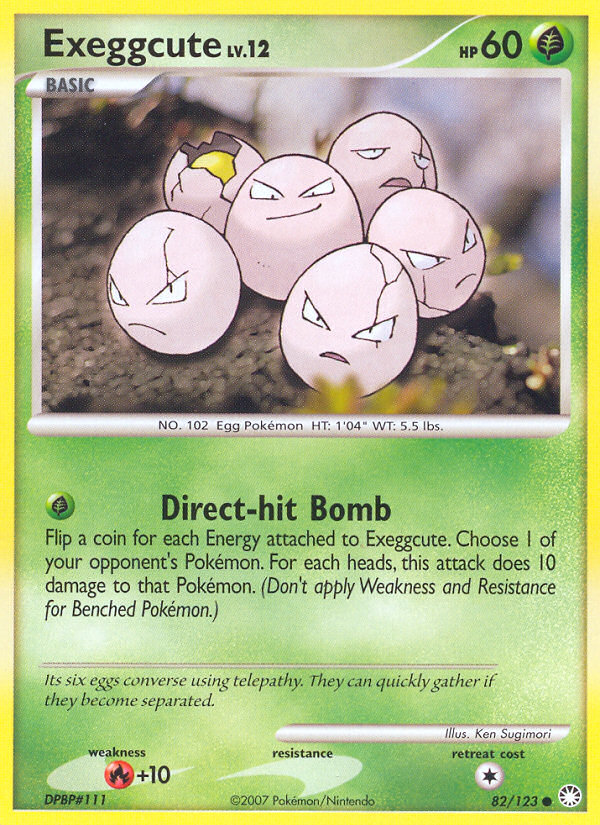 Exeggcute (82/123) [Diamond & Pearl: Mysterious Treasures] Reverse Holofoil