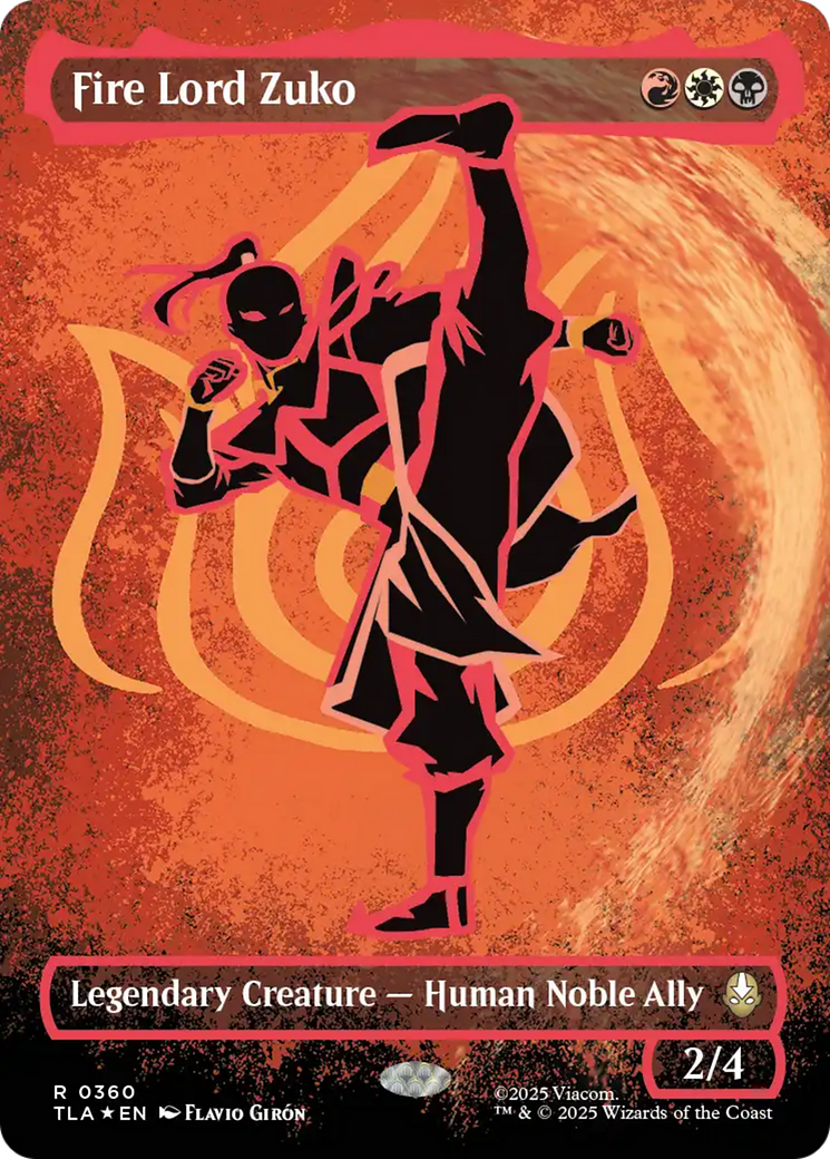 Fire Lord Zuko (Borderless Battle Pose) [Avatar: The Last Airbender] Foil