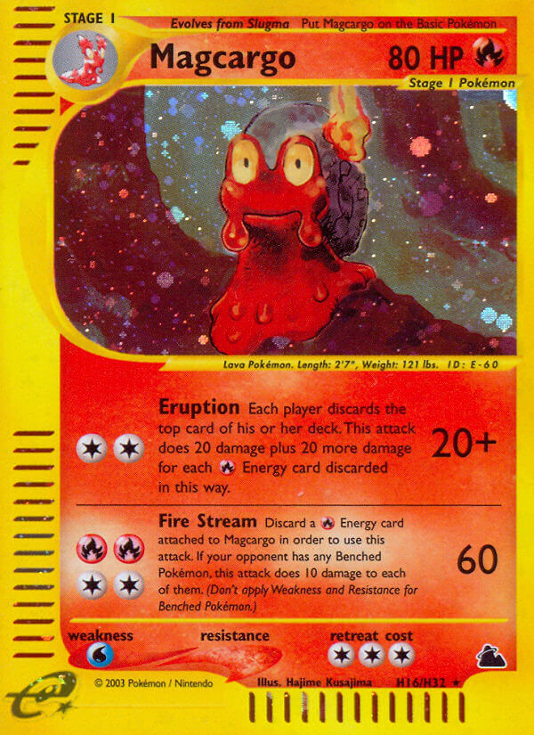 Magcargo (H16/H32) [Skyridge] Reverse Holofoil