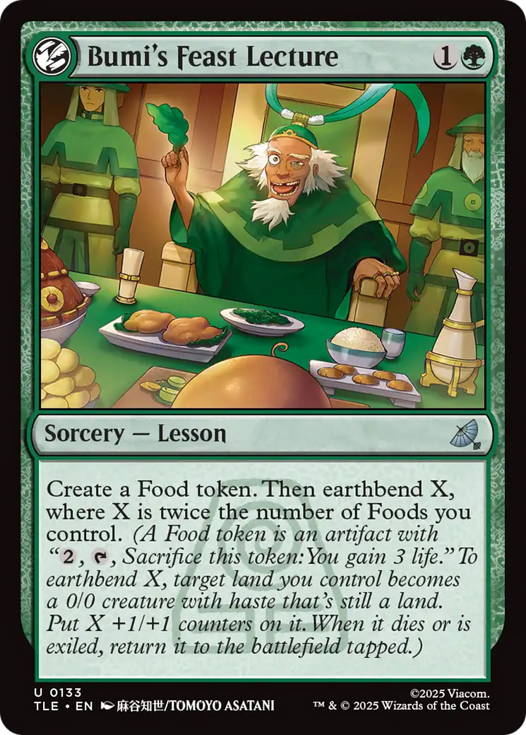 Bumi's Feast Lecture [Avatar: The Last Airbender: Eternal-Legal] Foil