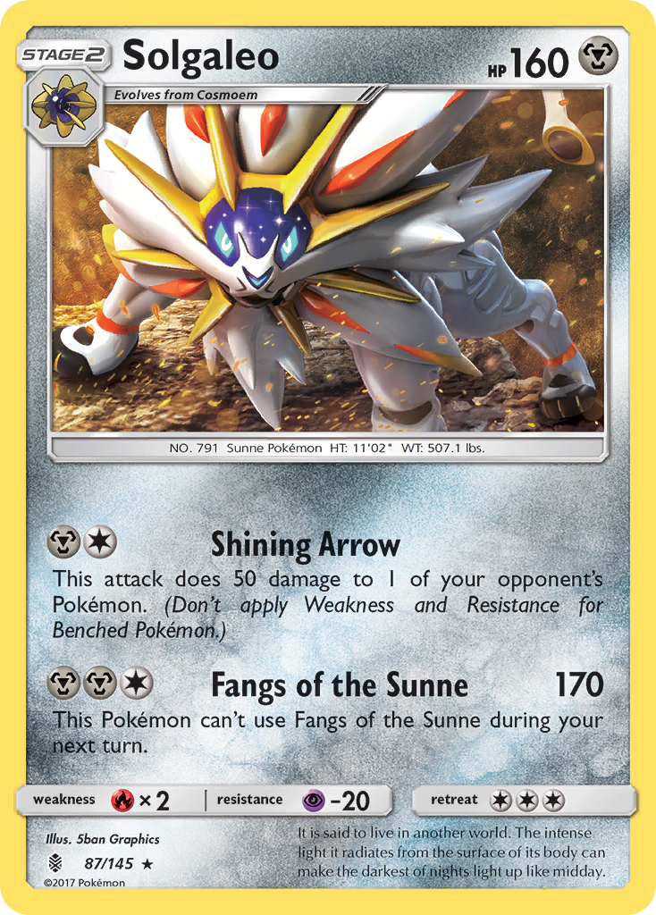 Solgaleo (87/145) [Sun & Moon: Guardians Rising] Reverse Holofoil