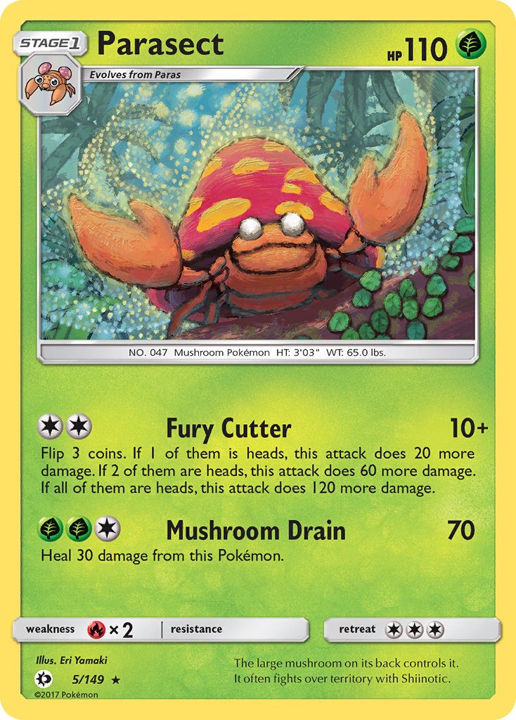 Parasect (5/149) [Sun & Moon: Base Set] Reverse Holofoil